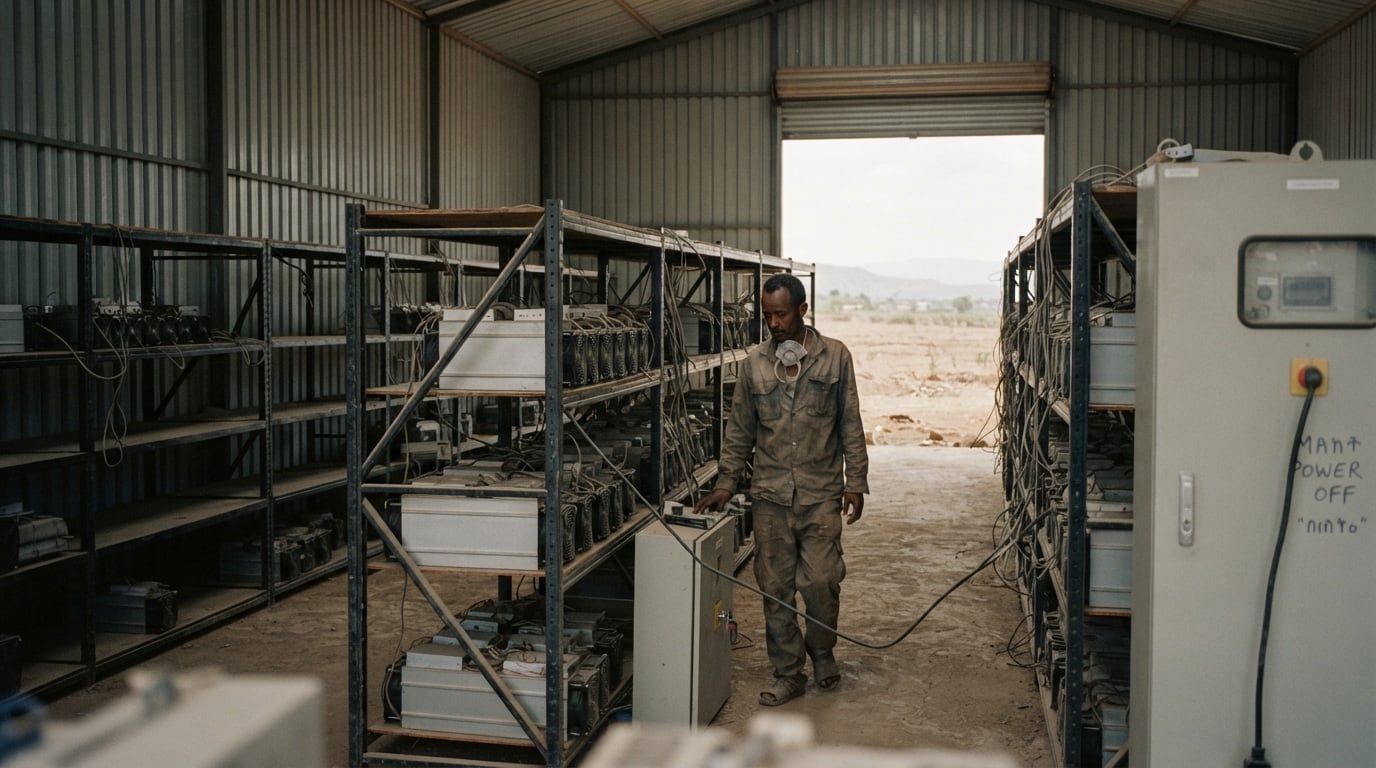 Etiopía recorta un 77% el suministro eléctrico a la minería de Bitcoin