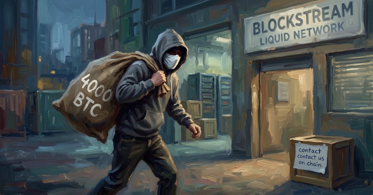 Alleged White-Hat Hackers Withdraw 4,000 Bitcoin from Liquid Network Federation Reserves