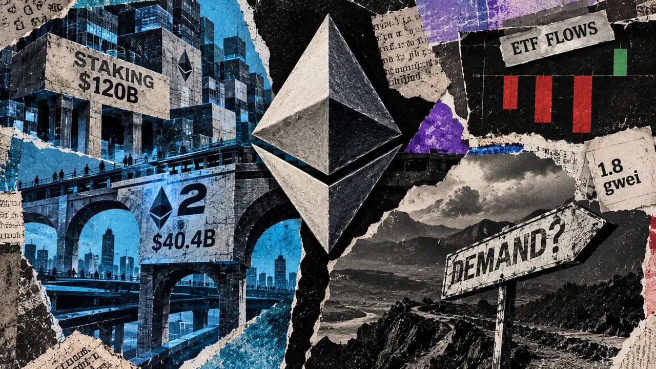 L2 growth and $120 billion in staking hide Ethereum’s supply reality