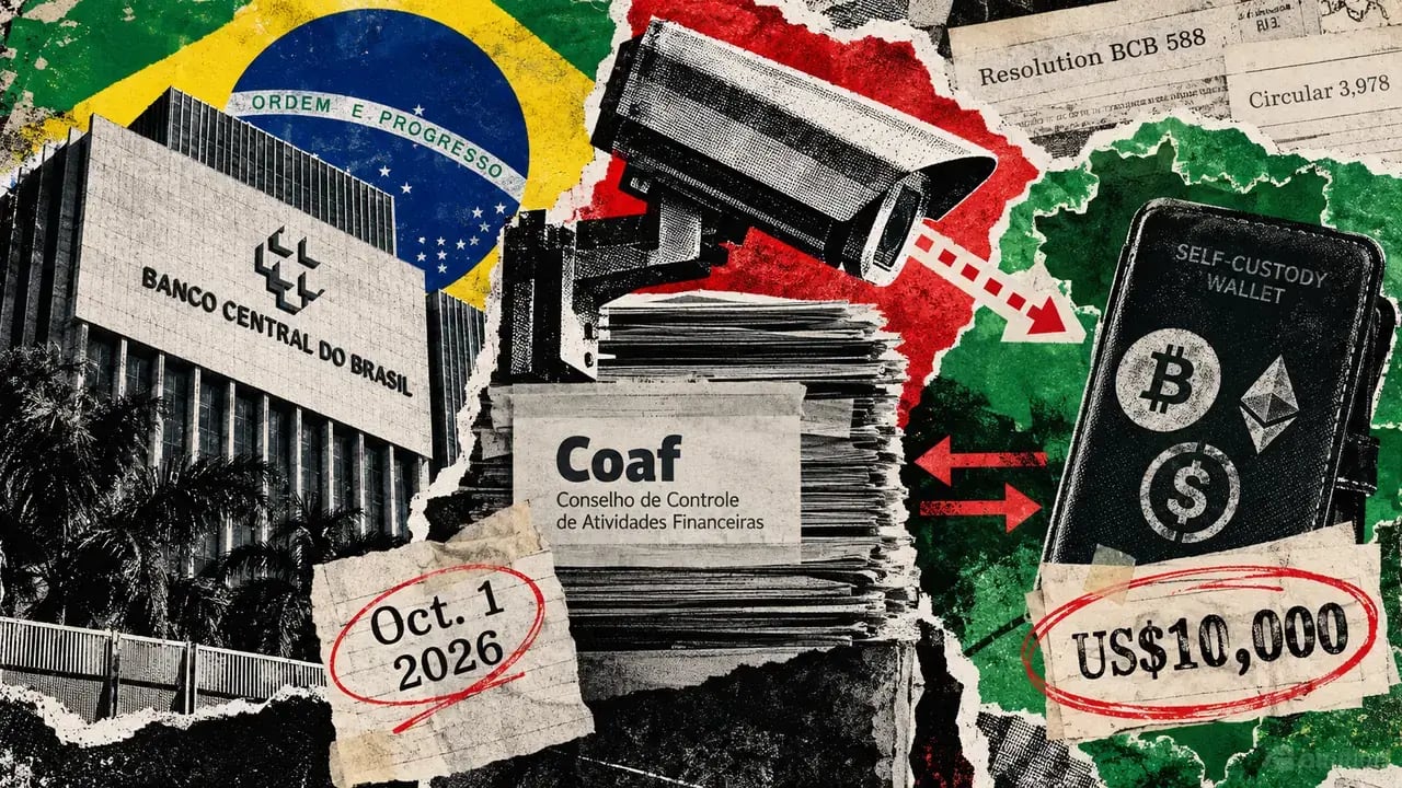 Brazil introduces $10,000 self-custody reporting rule for its $252 billion crypto market